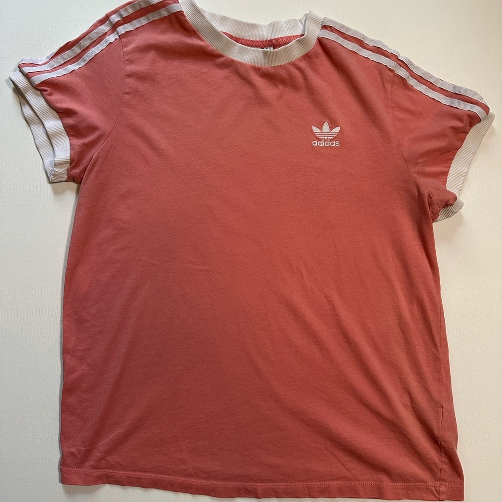 Adidas Pink Crew Ringer Tee - Picture 4 of 6
